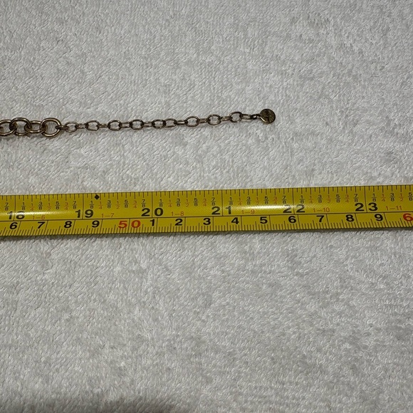 Stella & Dot Red Statement Bib Necklace with Crystal Accents - Picture 6 of 7